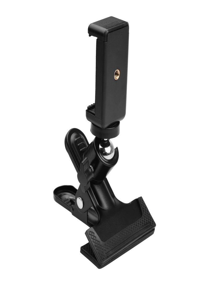 ANDOER Multifunctional Phone Clip Clamp Photography Metal Clamp with Flexible Phone Clip Rotatable Ball Head for Camera Mobile Phone - Image 1